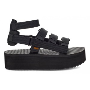 Teva Flatform Mevia Women Platform Sandals Black | IJPLT-4829