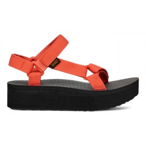 Teva Flatform Universal Women Platform Sandals Red Black | NWVRE-4082