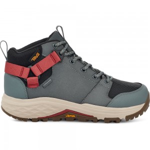 Teva Grandview Gtx Women Boots Red Grey | AUQPR-3469