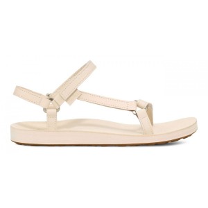 Teva Original Universal Slim Lea Women Original Sandals White | VLFUY-7206