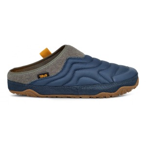 Teva Reember Terrain Men Slip On Blue Brown | WIKXR-6798