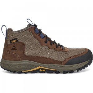 Teva Ridgeview Mid Men Boots Red Brown | ZHGQI-6087