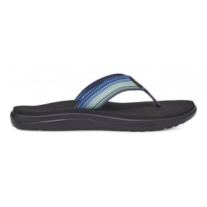 Teva Voya Women Flip Flops Blue / Black | VFHYN-4207