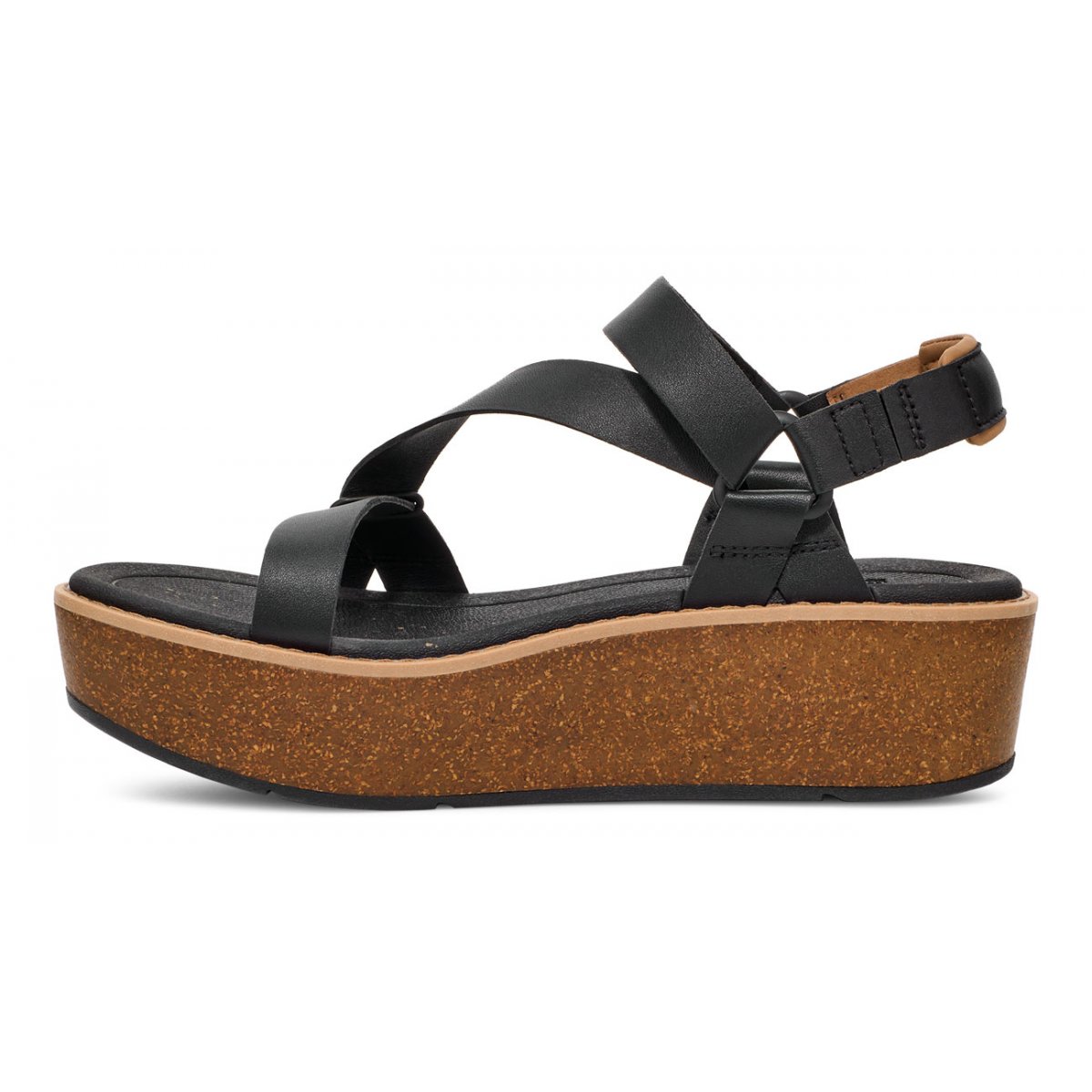 Teva Madera Wedge Women Platform Sandals Black | PKVNM-6280