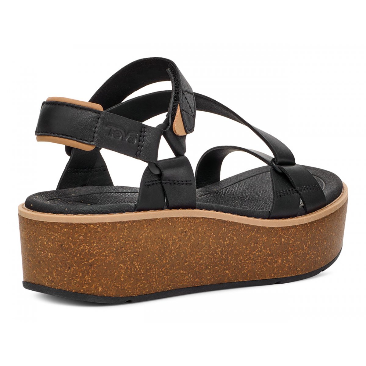 Teva Madera Wedge Women Platform Sandals Black | PKVNM-6280