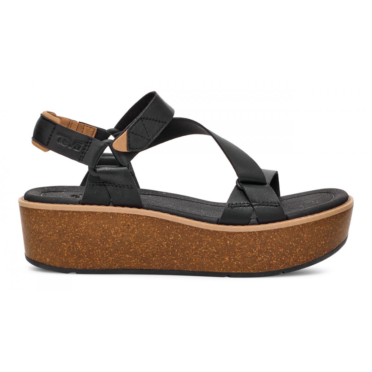 Teva Madera Wedge Women Platform Sandals Black | PKVNM-6280