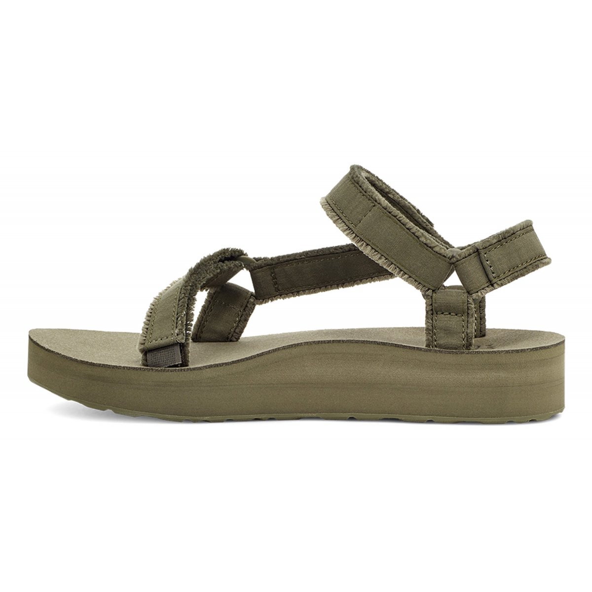 Teva Midform Universal Canvas Women Platform Sandals Olive | WXSLG-4078