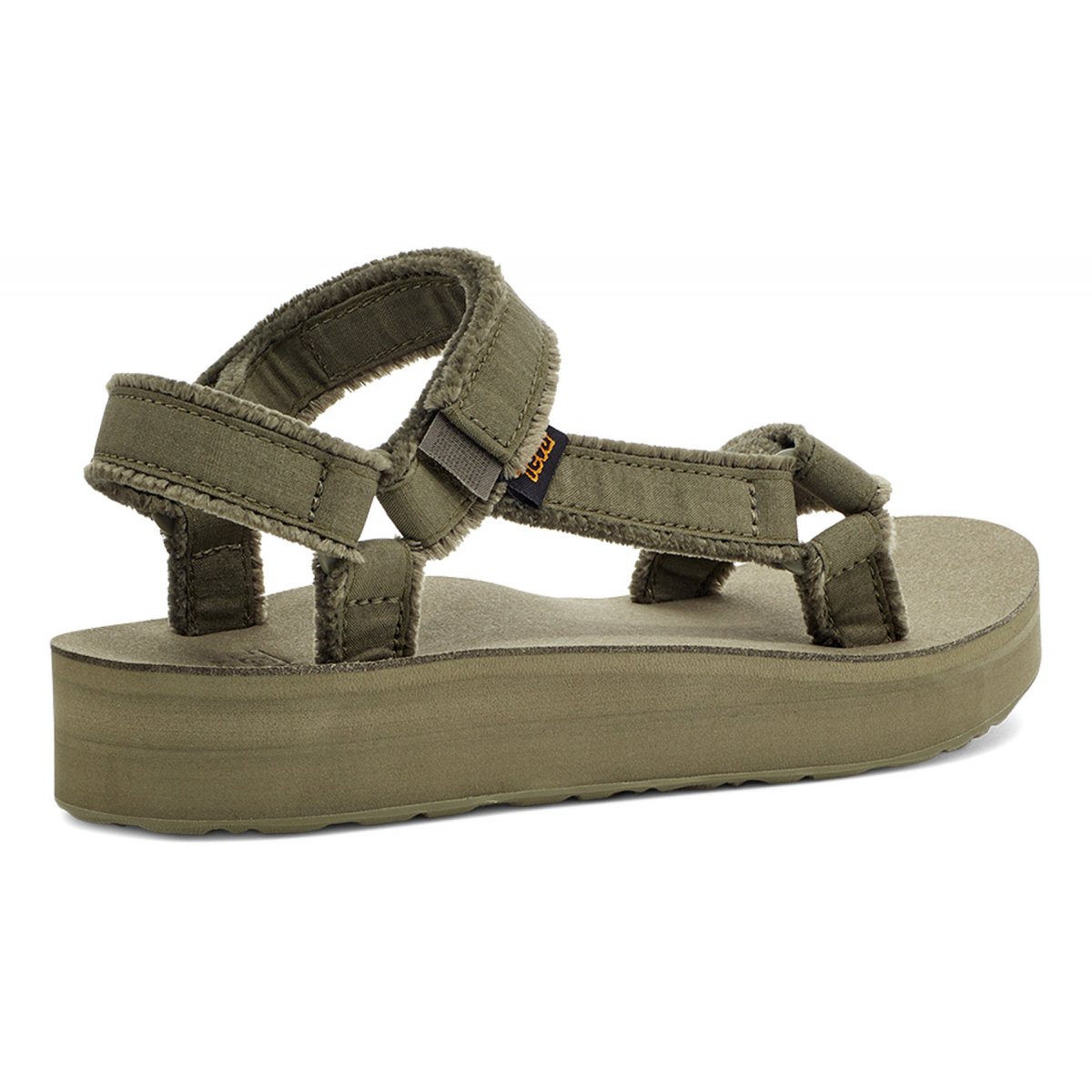 Teva Midform Universal Canvas Women Platform Sandals Olive | WXSLG-4078