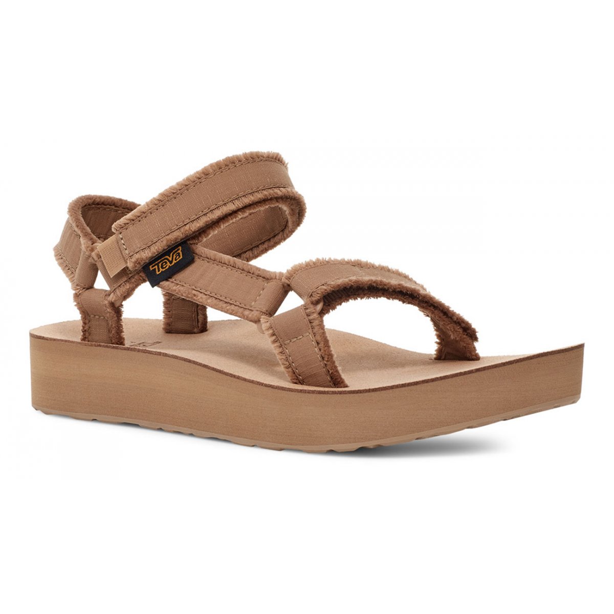 Teva Midform Universal Canvas Women Platform Sandals Brown | IKATR-9863