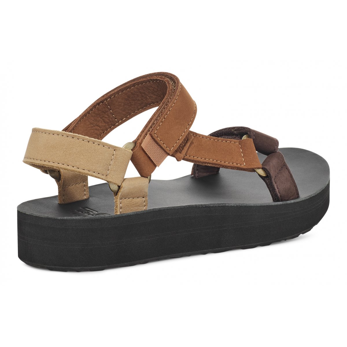 Teva Midform Universal Leather Women Platform Sandals Brown | DOMPB-0237