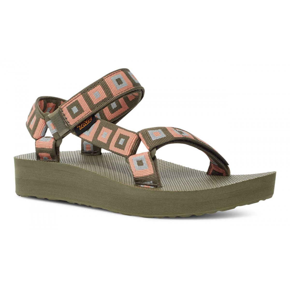 Teva Midform Universal Women Platform Sandals Olive | EBJZW-6159