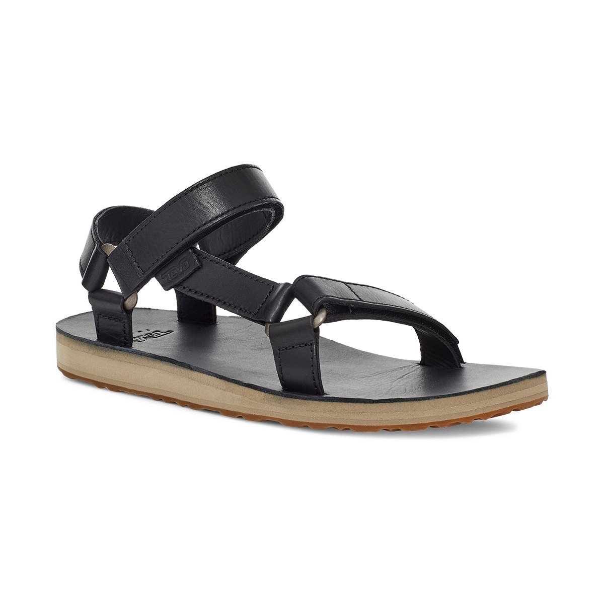 Teva Original Universal Leather Women Original Sandals Black | JKMPG-5716