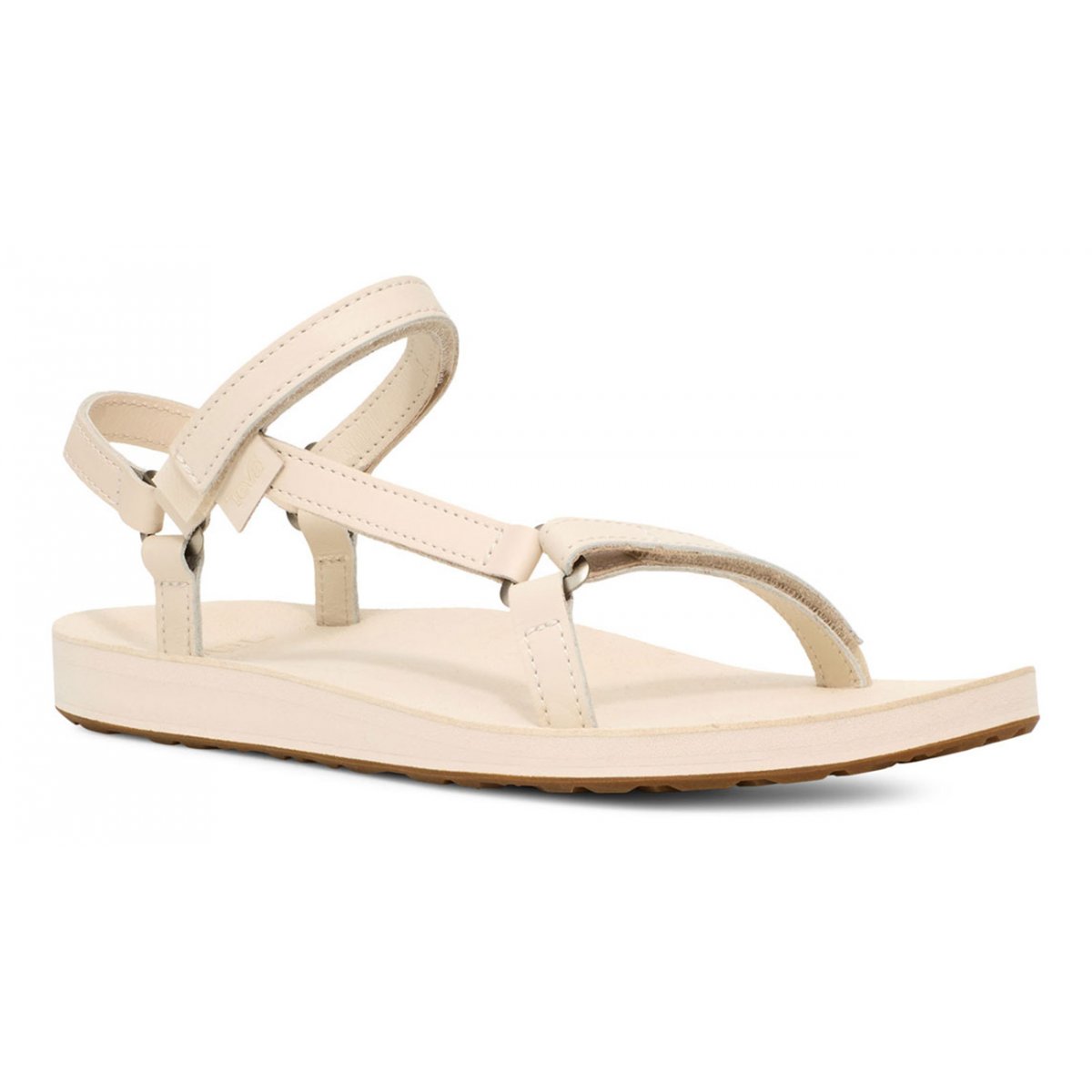 Teva Original Universal Slim Lea Women Original Sandals White | VLFUY-7206