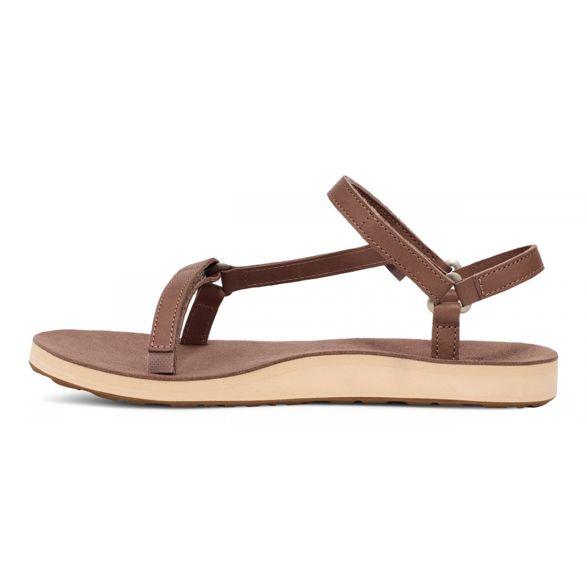 Teva Original Universal Slim Lea Women Original Sandals Brown | QNLJI-5234