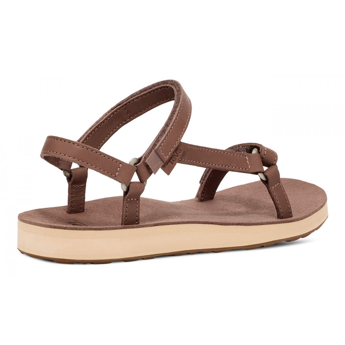 Teva Original Universal Slim Lea Women Original Sandals Brown | QNLJI-5234