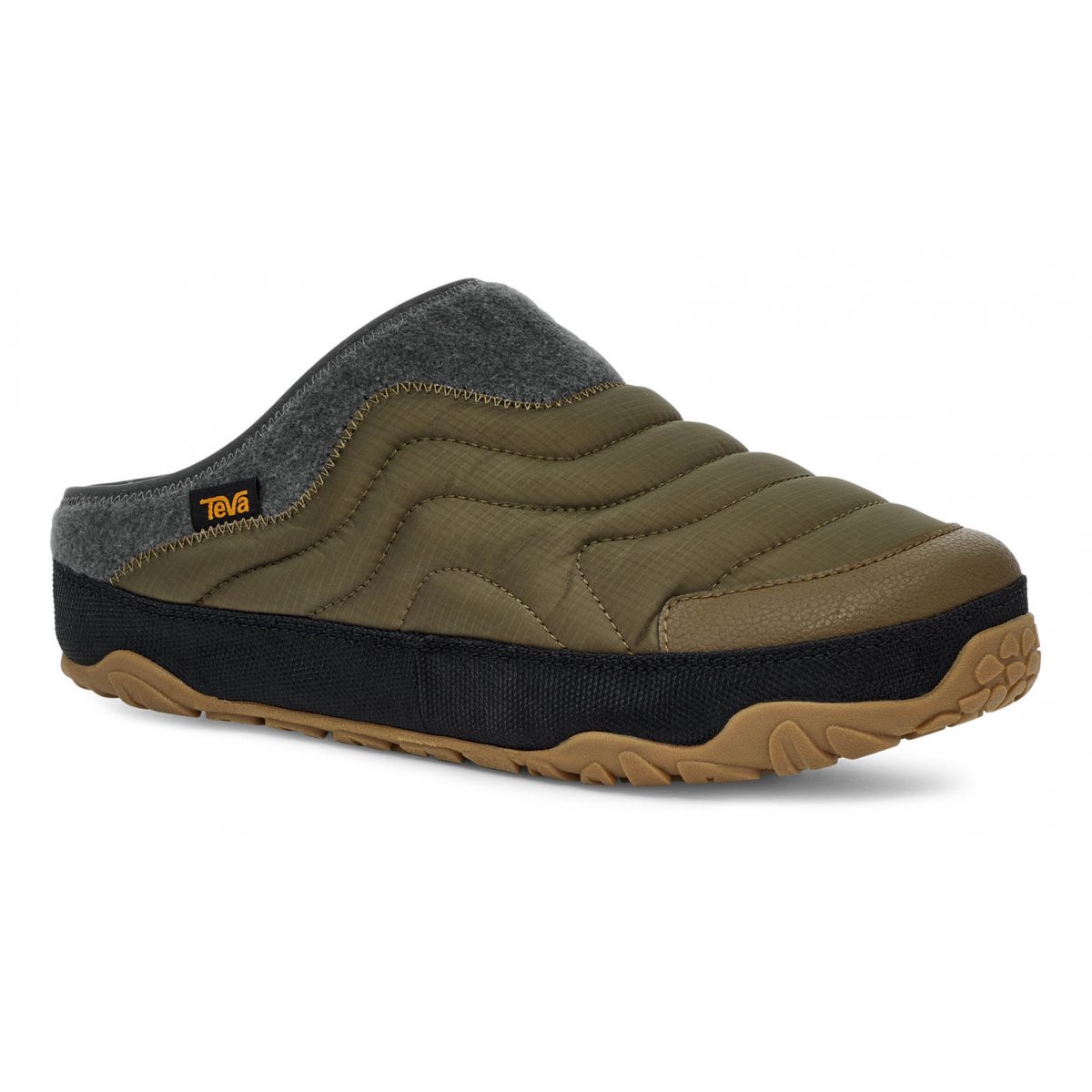 Teva Reember Terrain Men Slip On Dark Olive | KGLHT-3065