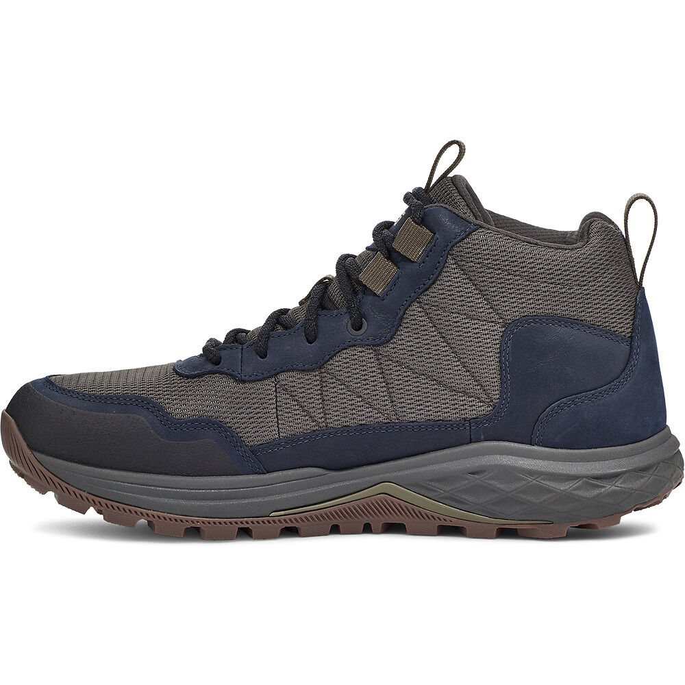 Teva Ridgeview Mid Men Boots Blue Brown | VKEMU-7145