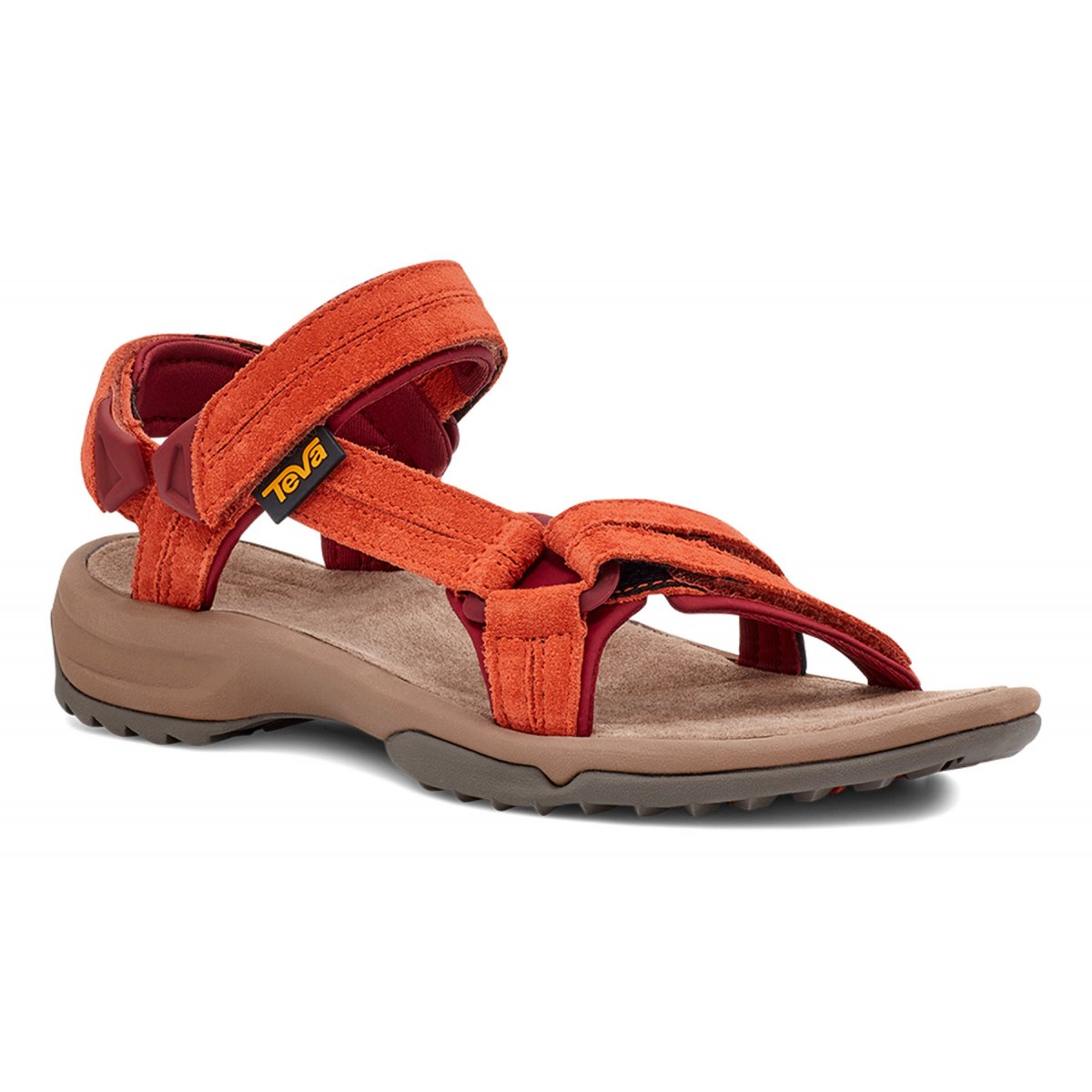 Teva Terra Fi Lite Suede Women Sandals Red Brown | XQMNB-1734