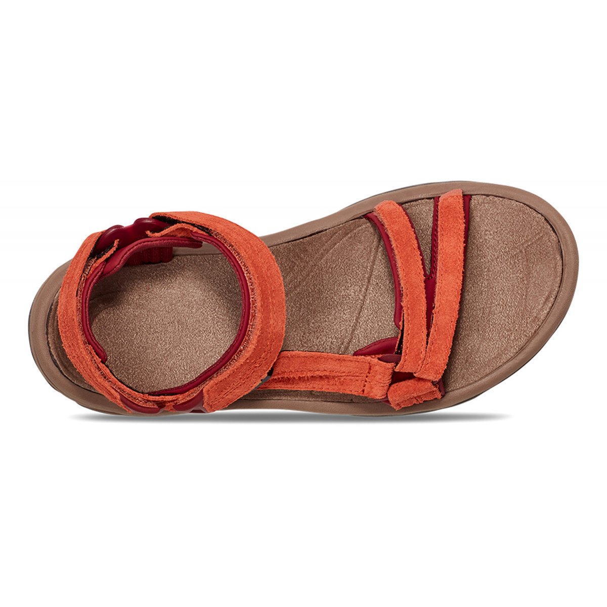 Teva Terra Fi Lite Suede Women Sandals Red Brown | XQMNB-1734