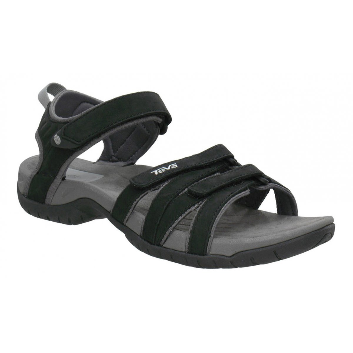 Teva Tirra Leather Women Sandals Black | SGLYW-6942