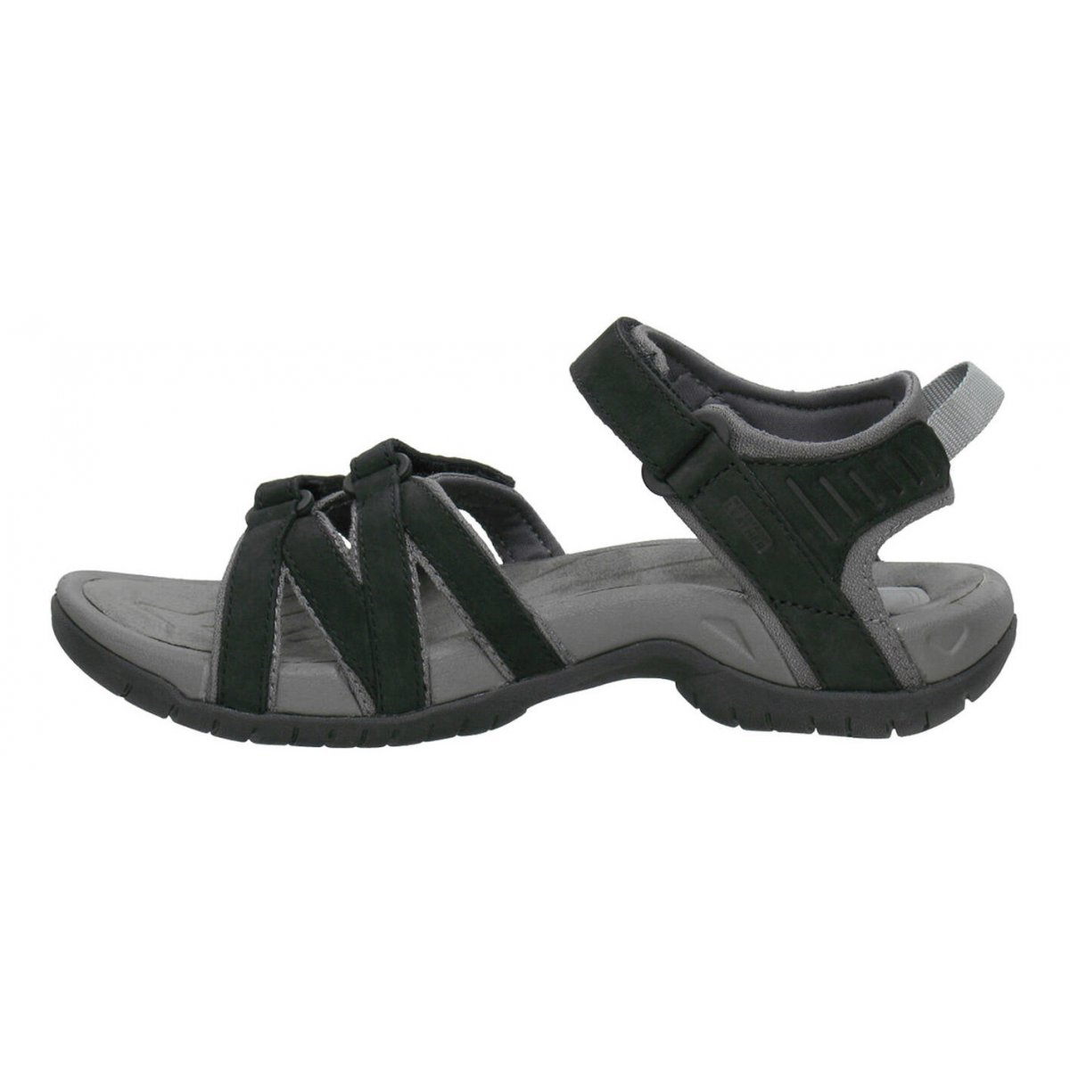 Teva Tirra Leather Women Sandals Black | SGLYW-6942